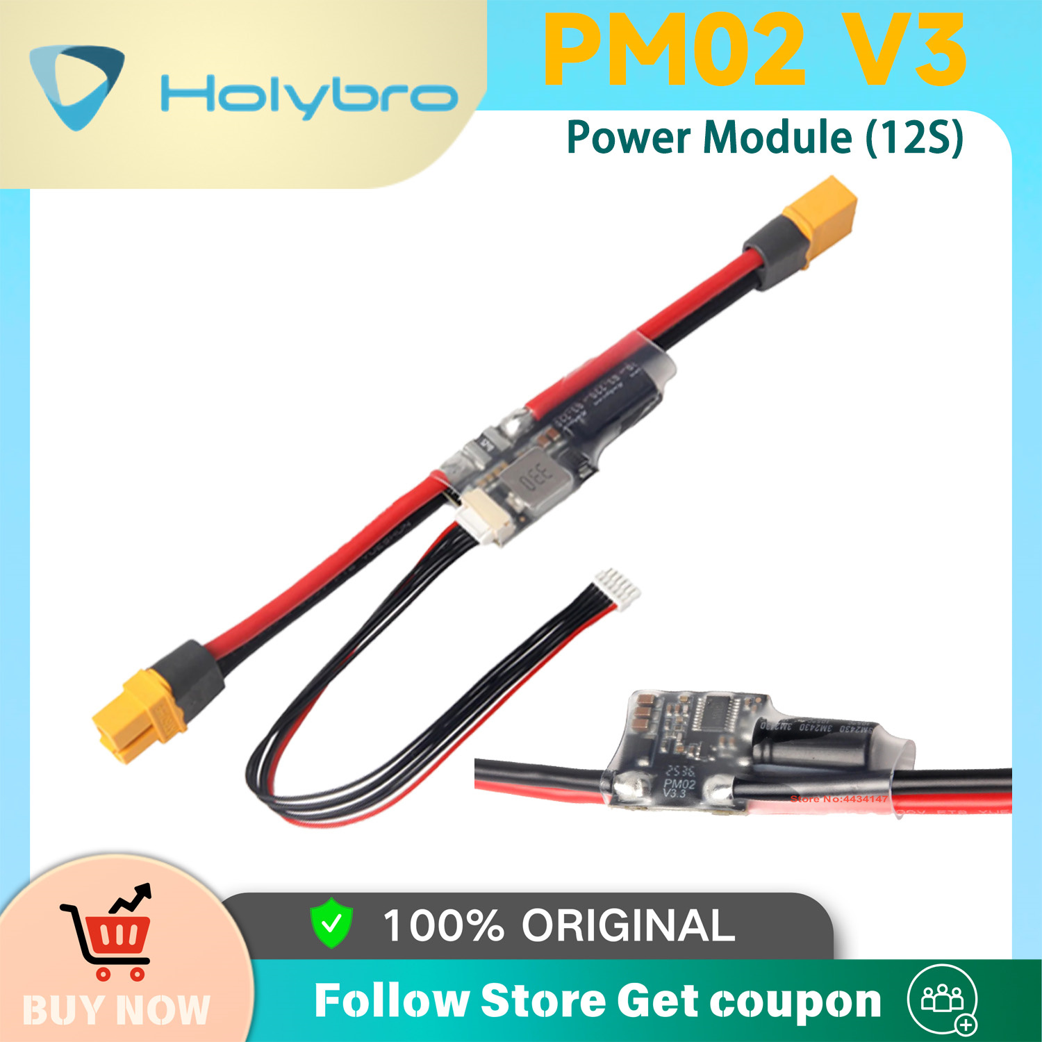 Holybro PM02D Power Module 2S- - Drone Racing Flight Controller recension och pris